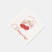 Cherry on Top Birthday Napkins Servet (Hoek)
