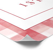 Cherry On Top Bow Birthday Welcome Sign Poster (Hoek)