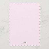 Cherry On Top Bridal Shower Coquette Bow Stripes Kaart (Achterkant)