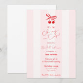 Cherry On Top Bridal Shower Invitation Kaart (Voorkant / Achterkant)