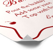 Cherry On Top Bridal Shower Mimosa Bar Poster (Hoek)