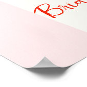 Cherry on Top Bridal Shower Welcome Sign Poster (Hoek)