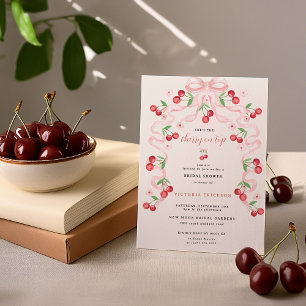 Cherry on Top Bruiloftsfeest Kaart