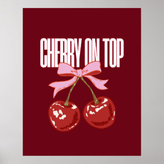 Cherry On Top Coquette Aesthetic Poster 61cmx76cm