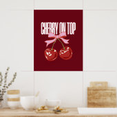 Cherry On Top Coquette Aesthetic Poster 61cmx76cm (Keuken)