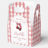 Cherry On Top Coquette Bow Baby Shower Bedankdoosjes (Geopend)