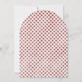 "Cherry on Top" Coquette Waterverf Baby shower Kaart (Achterkant)