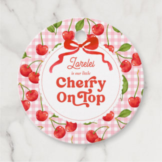 Cherry on Top Favoriete Tag Bedankjes Labels