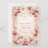 Cherry On Top Garden Romance Bridal Shower Kaart (Voorkant)