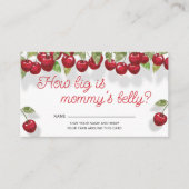 Cherry On Top Hoe groot is de buik van mama Informatiekaartje (Voorkant)