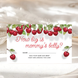 Cherry On Top Hoe groot is de buik van mama Informatiekaartje