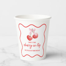 Cherry on Top Roze Strik prettige verjaardag