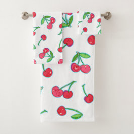 Cherry on Top Towel Set Bad Handdoek