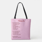 Cherry Ontop Vanilla Cake Winkellijst Canvas tas (Achterkant)