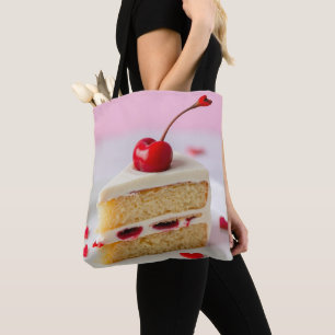 Cherry Ontop Vanilla Cake Winkellijst Canvas tas
