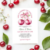 Cherry op de bovenste boog Baby shower Kaart