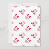 Cherry op de bovenste boog Baby shower Kaart (Achterkant)