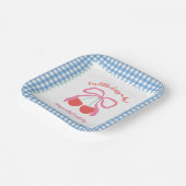 Cherry op de hoogste verjaardag papieren bordje (Gebogen)