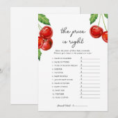 Cherry op de top De prijs is het juiste Baby showe Feestdagenkaart (Voorkant / Achterkant)