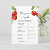 Cherry op de top De prijs is het juiste Baby showe Feestdagenkaart (Staand voorkant)