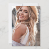 Cherry op de top | grillige afstudeerfeest foto kaart (Achterkant)