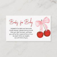 Cherry op Top Baby shower Boeken voor Baby