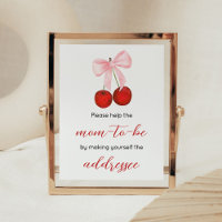 Cherry op Top Baby shower Envelope Station
