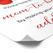 Cherry op Top Baby shower Envelope Station Poster (Hoek)