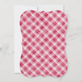 Cherry op Top Baby shower Invitation Girl Kaart (Achterkant)