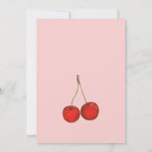 Cherry op Top Baby shower Kaart (Achterkant)