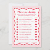 Cherry op top Baby shower Raad eens wie de Kaart v (Voorkant)