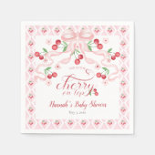 Cherry op Top Baby shower Servet (Voorkant)
