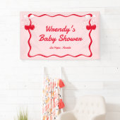 Cherry op Top Baby shower Welkom Spandoek (Insitu)