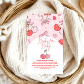 Cherry op top Boeken voor Baby Informatiekaartje