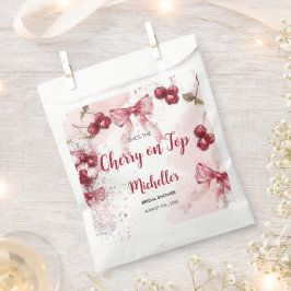 Cherry op Top Bow Cocktail Zomer Vrijgezellenfeest Bedankzakje