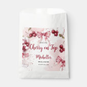 Cherry op Top Bow Cocktail Zomer Vrijgezellenfeest Bedankzakje (Voorkant)