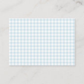 Cherry op Top Boy Baby shower Bedankt Card Informatiekaartje (Achterkant)