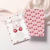 Cherry op top Coquette Baby Girl Douche Kaart