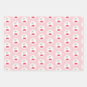 Cherry op Top Coquette Baby shower Verpakkingspapi Inpakpapier Vel (Voorkant 3)
