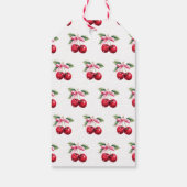 Cherry op Top Coquette Bow Baby shower Favoriet Cadeaulabel (Achterkant)
