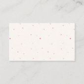 Cherry op Top Coquette Bow Boeken voor Baby shower Informatiekaartje (Achterkant)