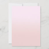 Cherry op Top Coquette Bow Cherry Girl Baby shower Kaart (Achterkant)