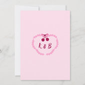 Cherry op Top Fun Vrijgezellenfeest Kaart (Achterkant)