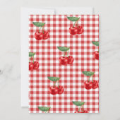 Cherry op top lint coquette vrijgezellenfeest kaart (Achterkant)