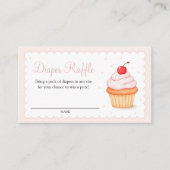 Cherry op Top Luier Raffle Enclosure Kaart (Voorkant)