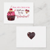 Cherry op Top Notitiekaartje (Voorkant / Achterkant)