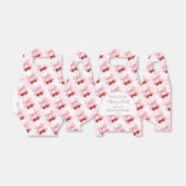 Cherry op Top Pink Bow Baby shower Dank u Bedankdoosjes (Uitgevouwen)