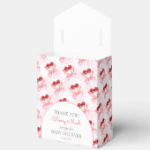 Cherry op Top Pink Bow Baby shower Dank u Bedankdoosjes (Open)