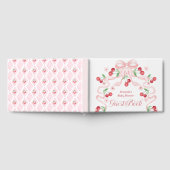 Cherry op Top Pink Bow Baby shower Gastenboek (Volledig)
