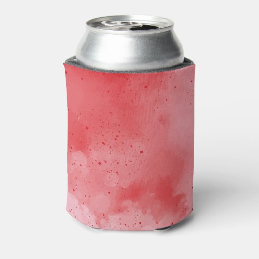 Cherry op Top Pink Girl Baby shower Blikjeskoeler (Blikje Achterkant)